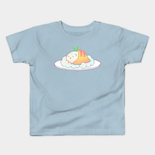 Fluffy Sky Guinea Pig Omurice Kids T-Shirt